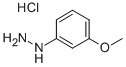 3-メトキシフェニルヒドラジン塩酸塩 化学構造式