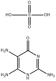 2,5,6-トリアミノ-4(1H)-ピリミジノン/硫酸,(1:x) 化学構造式
