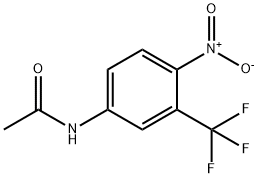 4-硝基-3-三氟甲基乙酰苯胺 结构式