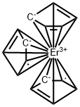 三(环戊二烯基)铒(III) 结构式