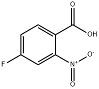 2-硝基-4-氟苯甲酸, 394-01-4, 结构式