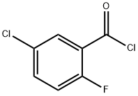 5-氯-2-氟苯(甲)酰氯, 394-29-6, 结构式