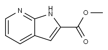 7-氮杂吲哚-2-羧酸甲酯 结构式