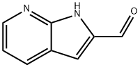 1H-ピロロ[2,3-B]ピリジン-2-カルボキシアルデヒド 化学構造式