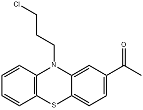 1-[10-(3-chloropropyl)-10H-phenothiazin-2-yl]ethan-1-one , 39481-55-5, 结构式