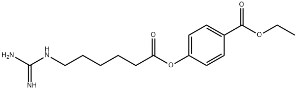甲磺酸加贝酯 结构式