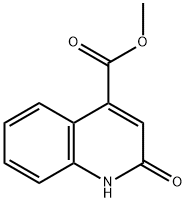 2-オキソ-1,2-ジヒドロ-4-キノリンカルボン酸メチル 化学構造式