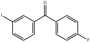 4-フルオロ-3'-ヨードベンゾフェノン 化学構造式