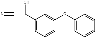 2-(3-フェノキシフェニル)-2-ヒドロキシアセトニトリル 化学構造式