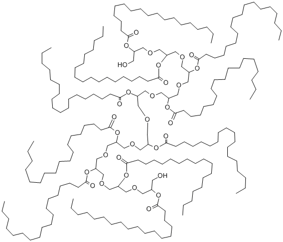 十八(烷)酸与十甘油的癸酯化物, 39529-26-5, 结构式