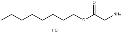 氨基乙酸正辛酯盐酸盐, 39540-30-2, 结构式