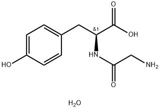 グリシルチロシン 化学構造式