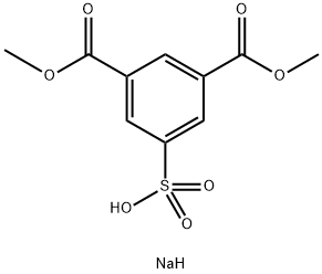 Sodium dimethyl 5-sulphonatoisophthalate Struktur