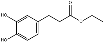 3,4-ジヒドロキシベンゼンプロピオン酸エチル 化学構造式