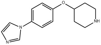 4-(4-(1H-咪唑基-1-基)苯氧基)哌啶, 397277-13-3, 结构式
