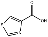 4-チアゾールカルボン酸 化学構造式