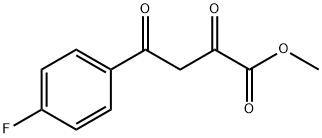 4-(4-氟苯基)-2,4-二氧代丁酸甲酯 结构式