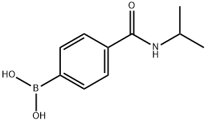 4‐(イソプロピルアミノカルボニル)フェニルボロン酸 化学構造式