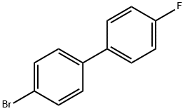 4-ブロモ-4'-フルオロ-1,1'-ビフェニル 化学構造式