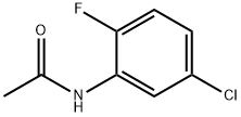 N-(5-クロロ-2-フルオロフェニル)アセトアミド 化学構造式