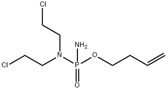 O-(3-ブテニル)-N,N-ビス(2-クロロエチル)ホスホロジアミダート 化学構造式