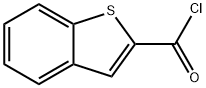 ベンゾ[b]チオフェン-2-カルボニルクロリド 化学構造式