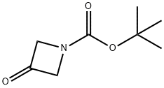 1-Boc-3-氮杂环丁酮, 398489-26-4, 结构式
