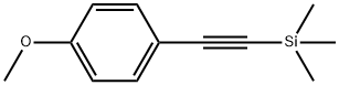 (4-甲氧基苯乙炔基)三甲基硅烷 结构式