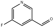 5-フルオロ-3-ピリジンカルボキシアルデヒド 化学構造式