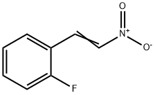 1-フルオロ-2-(2-ニトロエテニル)ベンゼン 化学構造式