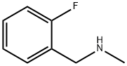 (2-フルオロベンジル)メチルアミン 化学構造式