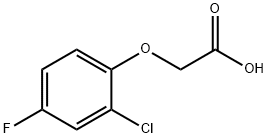 (2-クロロ-4-フルオロフェノキシ)酢酸 化学構造式
