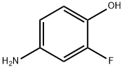 4-アミノ-2-フルオロフェノール 化学構造式