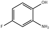 2-アミノ-4-フルオロフェノール 化学構造式
