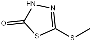 1,3,4-Thiadiazol-2(3H)-one,  5-(methylthio)- Structure