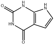 2,4-二羟基吡咯[2,3-d]嘧啶 结构式
