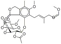 マイコフェノール酸メチルエステル 6-(TRI-O-ACETYL-Β-D-GLUCURONIC ACID METHYL ESTER) 化学構造式