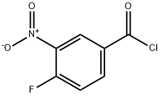 3-硝基-4-氟苯甲酰氯, 400-94-2, 结构式