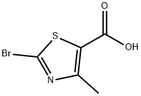 2-ブロモ-4-メチル-1,3-チアゾール-5-カルボン酸 化学構造式