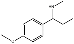 1-(4-メトキシフェニル)-N-メチルプロパン-1-アミン 化学構造式