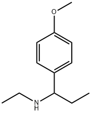 N-乙基-1-(4-甲氧基苯基)丙-1-胺 结构式