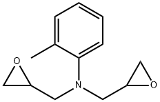 N,N-bis(2,3-epoxypropyl)-o-toluidine Structure