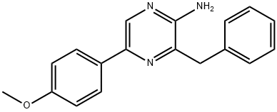 2-AMINO-3-BENZYL-5-(4-METHOXYPHENYL)PYRAZINE Structure