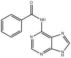 N6-ベンゾイルアデニン 化学構造式