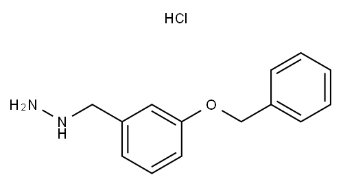 (3-BENZYLOXY-BENZYL)-HYDRAZINE HYDROCHLORIDE Structure