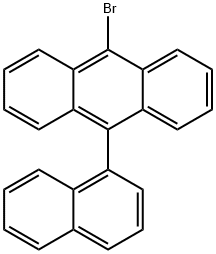 ANTHRACENE, 9-BROMO-10-(1-NAPHTHALENYL)- Structure