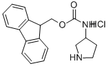 3-(N-FMOC-AMINO)PYRROLIDINE HYDROCHLORIDE Structure