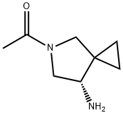 5-Azaspiro[2.4]heptan-7-amine, 5-acetyl-, (7S)- (9CI) Structure