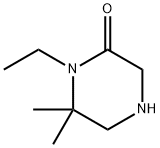 Piperazinone,  1-ethyl-6,6-dimethyl-  (9CI) Structure