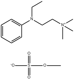 [2-(ethylphenylamino)ethyl]trimethylammonium methyl sulphate Structure